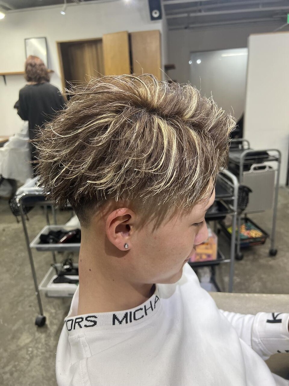 TAKASHI】茶金メッシュ：L275752373｜エルオム(EL.HOMME)のヘア