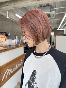 メルシー 福岡天神店(Merci) ピンクベージュ/ボブ Ayumi ボブ/髪質改善/美髪矯正/福岡/天神