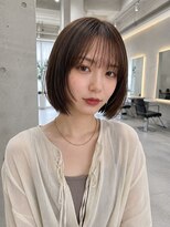 フォト 新宿三丁目(foto) 地毛風縮毛矯正韓国風顔まわりレイヤー小顔ボブ切りっぱなしボブ