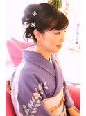 カールアップ　訪問着着付け7350円
