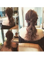 ロンド 銀座(Lond)&nbsp;結婚式２次会セット　ダウンスタイルがセクシー　担当川瀬政雄