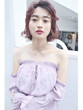 チックタック モーガン エアライン(TICK-TOCK MORGAN airline) 【TICK-TOCK MORGAN】グラデーションラズベリーカラーボブ