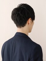 パウダー(powder)&nbsp;ツーブロックマッシュ　黒髪　束感ショート　韓国