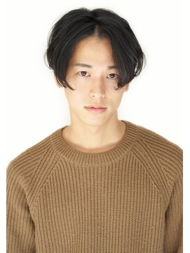 ゴスタッグ(gostag.) ツーブロックネープレス刈り上げセンターパートボブスタイル