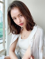 アフロート ディル(AFLOAT D'L)&nbsp;AFLOAT/矢田菜津紀/表参道/レイヤーくびれセミディ/ブラウン