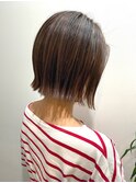 ツヤと立体感のハイライト☆20代30代40代切りっぱなしボブ