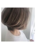☆素材の"価値"を高めて創る…グレイヘアボブ☆