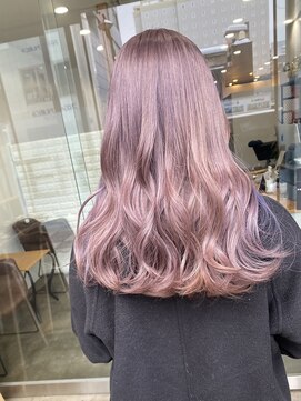 ワンスタイル(One style) ハイトーンカラー+髪質改善トリートメント+インナーカラー