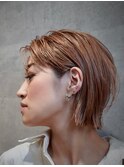 前髪なしショート×ニュアンスカラー 札幌◎20代30代40代