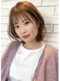 伸ばし中にも♪ナチュラルくびれボブ