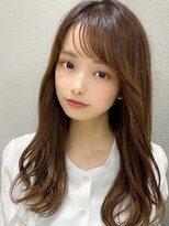 シルクレイ 新宿店(Silk-lei)&nbsp;似合わせカットふんわりカール薄めバングのショコラアッシュ新宿