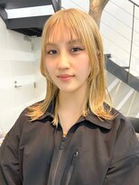 セル(CELL)&nbsp;ハイトーンカラー　シースルーバング　イエローベージュ