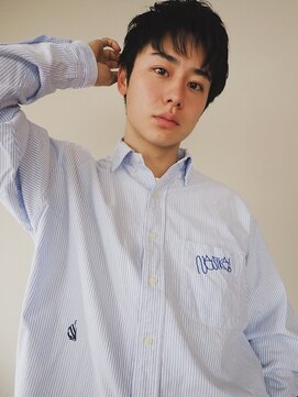 ウェルク(welc) メンズカット　波巻き　ツイスパ　韓国風　センターパート