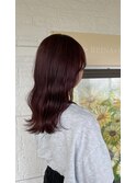 ブリーチ無しカシスカラー！