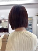 【Look at】20代30代40代ピンクラベンダー切りっぱなしボブ