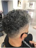 フェードからのアイパー風パーマ