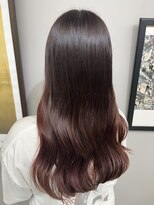 ヘアーアンドビューティーザ エフ(Hair Beauty the F)&nbsp;レッドブラウン＿グラデーション＿ゆるふわ