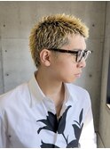 金髪ボウズベリーショート
