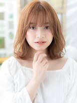 カバーヘア ブリス 大宮西口(COVER HAIR bliss)&nbsp;ミルクティーピンク韓国風ニュアンスパーマc5大宮20代30代40代