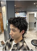 ベリーショート×メンズパーマ