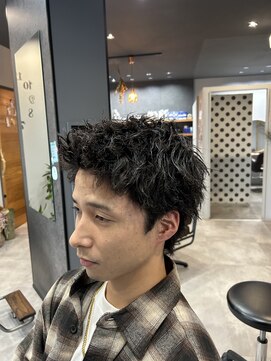 ティック 福井鯖江店(tic.) ベリーショート×メンズパーマ