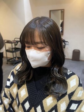 トワ(toi) オリーブグレージュ/暗髪カラー/韓国ヘア/横浜/横浜駅