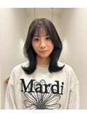 ◎韓国ヘアー顔周りレイヤーおくれ毛前髪新潟西区　小新