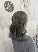 白髪ぼかしハイライト×グレージュ系カラー