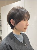 ショートボブ  ショートカット ハンサムショート クビレボブ