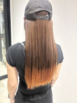 サル(saru) 裾カラー オレンジ