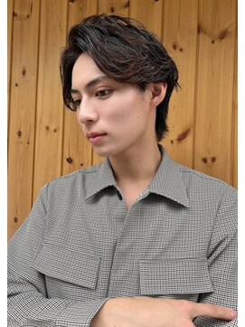 ブゾン(buZon) 【buZonブゾン】センターパート×フェザーパーマ