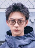 横浜西口スパイキーショートビジネスヘアフェザーショートパーマ