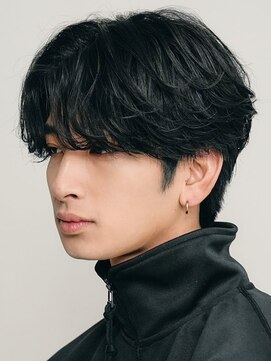 レタッチバイフィフス(RETOUCH by fifth) センターパートニュアンスパーマシャドウパーマフェザーパーマ