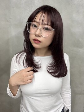 ザ ヘア ディードットログ(The hair D.Log) ザクザクレイヤー ボルドー 赤髪 ピンク 橿原