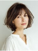 クラゲヘアー/小顔/ココアベージュ/オリーブグレー/川西
