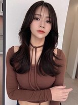 ソヨン 栄2号店(SOYON)&nbsp;小顔/ハイレイヤー/ウルフヘア/レイヤーカット/ココアベージュ