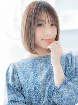 カバーヘア 上尾西口店(COVER HAIR) 美髪ココアベージュアッシュ前下がり小顔ボブディA4上尾30代40代