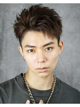 オーシャントーキョーオーバー 渋谷(OCEAN TOKYO OVER) メンズ波巻きツイスパニュアンススパイラルスパイキーショート