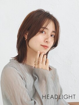 ソーエン クローバー バイ ヘッドライト 札幌大通店(soen clover by HEADLIGHT) 小顔レイヤー#顔周り#韓国巻き#ウォームブラウン#ダークアッシュ