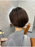 丸みショートボブ×髪質改善