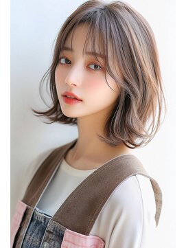 クシュ 所沢西口プロぺ通り(kusyu... ) メテオストレートひし形レイヤーボブローライトカラーシースルー