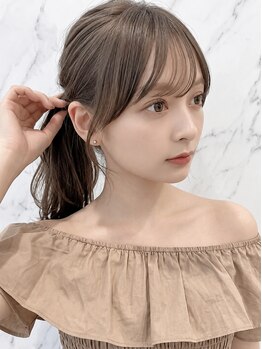 ジェプシー(JPCY)の写真/【小顔魅せ顔回りカット】ダブルカラーで透明感UP!第一印象を変える最旬の垢抜けスタイルへ♪