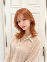 アロマヘアルーム 横浜店(AROMA hair room)&nbsp;ケアブリーチ/オレンジベージュ/オルチャン/くびれミディ/横浜