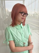 サラビューティーサイト 九大学研都市店(SARA Beauty Sight)&nbsp;コーラルピンクカラー/ケアブリーチカラー/ペールトーン