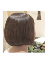 ナノハナ&nbsp;鹿沼で唯一本格ヘッドスパが出来る美容室　シンプルボブ