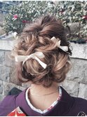 卒業式やお着物に似合うヘアセット