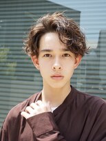 フィフス(fifth) 無造作アップバングツーブロックメンズパーマスパイラルパーマ