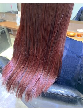 シェル 国分寺(shell) ブリーチなし!チェリーピンクカラー☆