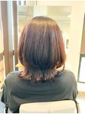 縮毛矯正と外ハネボブ