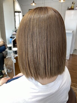 ア セカンド 清藤美容室第弐號(a sekand) ブリーチなしのハイトーングレージュカラー